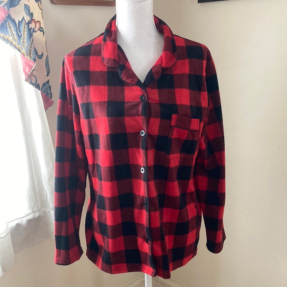 Red and Black Checkered Shirt